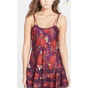 Free People Silk Floral Slip